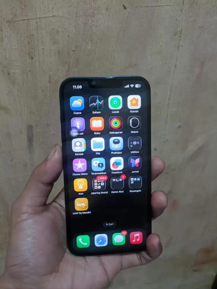 iphone 13 256gb inter all operator dual sim fisik fullset nominus