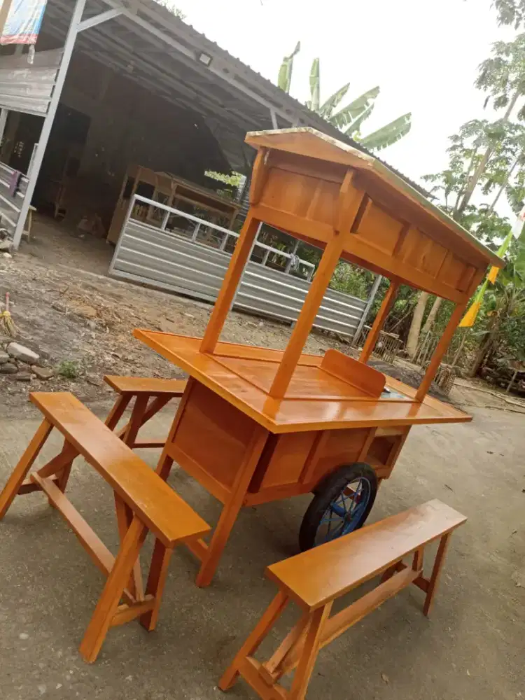 Jual Gerobak Angkringan, Bakso, Mie Ayam, Bubur, Sate, Soto, Pecel dll