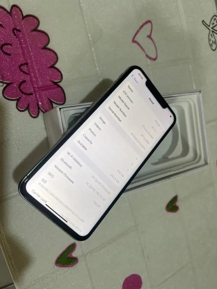 iPhone XS MAX 256GB EX Inter IMEI Permanent aman