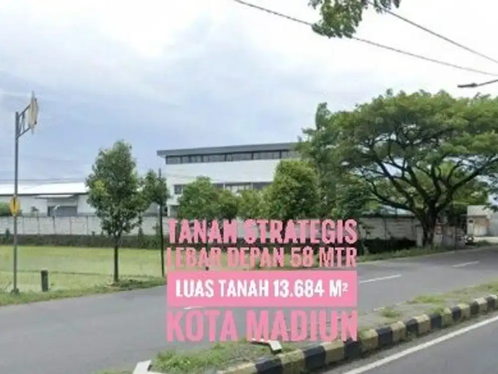 W// Tanah LD 58 mtr, Ringroad Barat KOTA MADIUN Lokasi Strategis