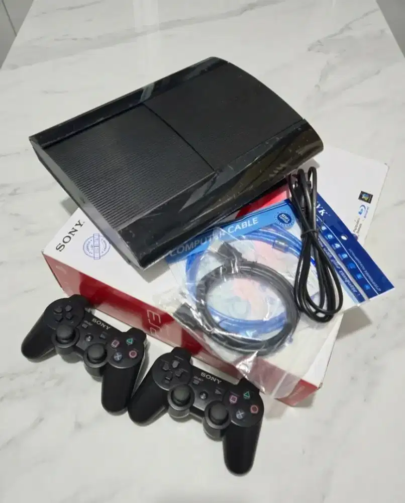 PS3 PS3 PLAYSTATION 3 SUPERSLIM 500GB SECOND MULUS FULLSET BISA TT