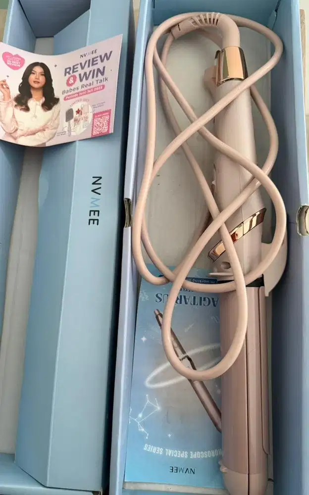 Jual NVMEE - Catokan Rambut 2in1 LED Touch Sagitarius Hair Styler