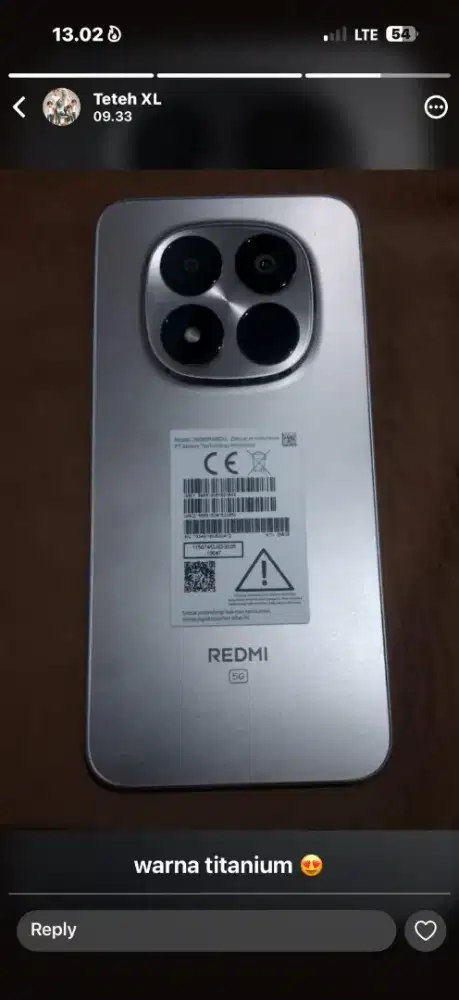 Redmi note 15 pro ram16/256