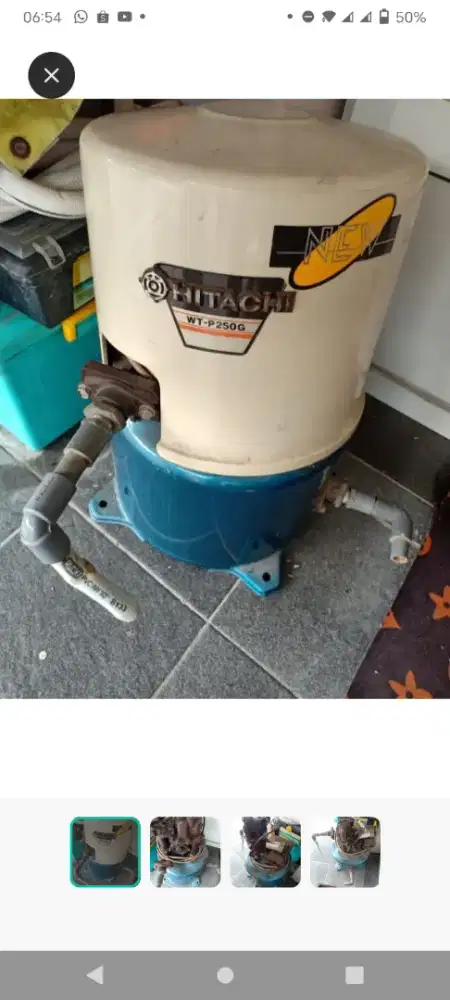 Pompa jetpump Hitachi WT-P250G utk ruko 250watt
