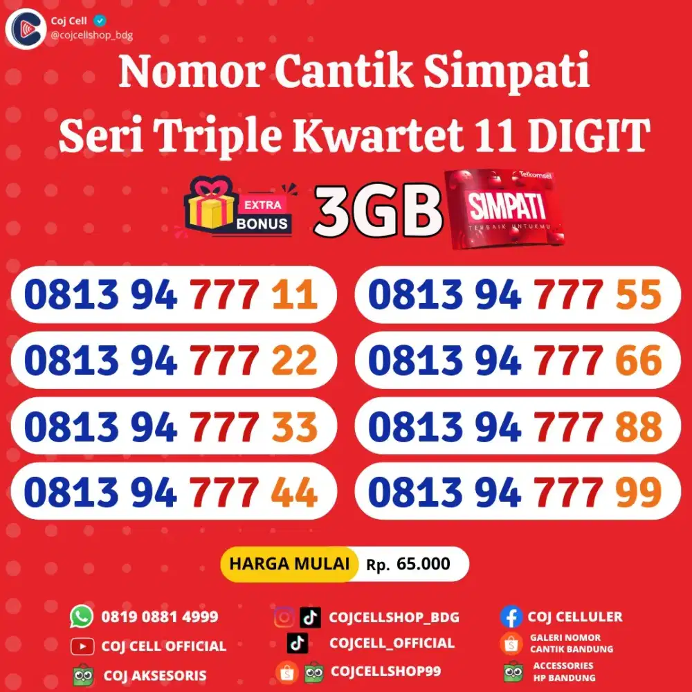 Nomor cantik simpati