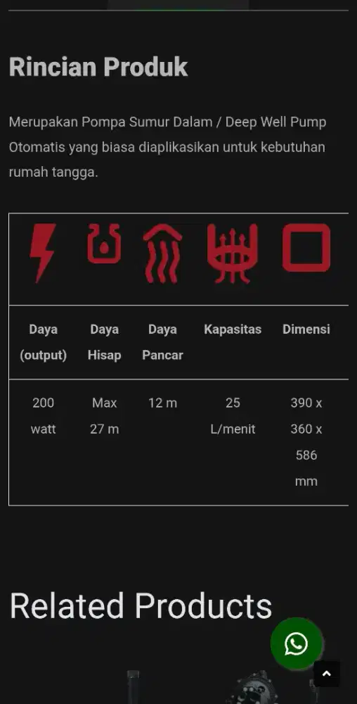 POMPA SANYO PD-H200B
