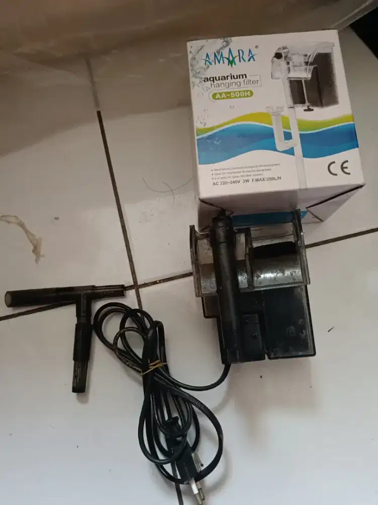 Dijual Filter Air Gantung Aquarium full set siap pakai
