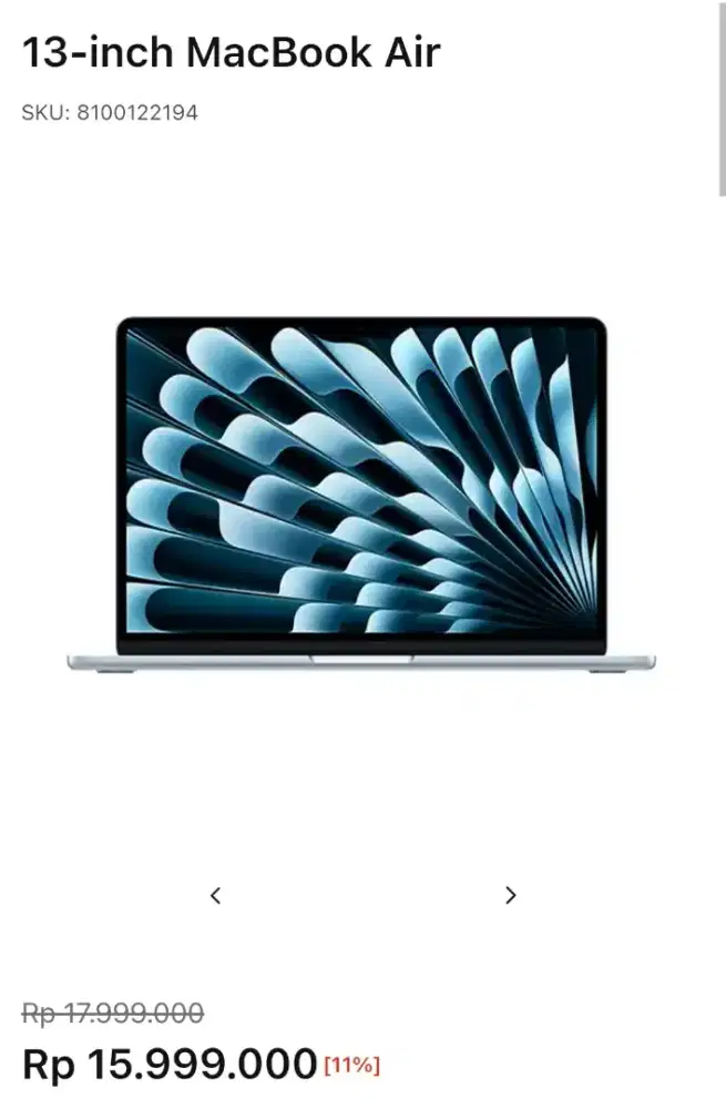 MACBOOK AIR 13-INCH ( IBOX BINTARO XCHANGE MAII 2 )