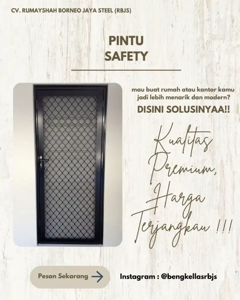 PINTU SAFETY INCLUDE KASA NYAMUK