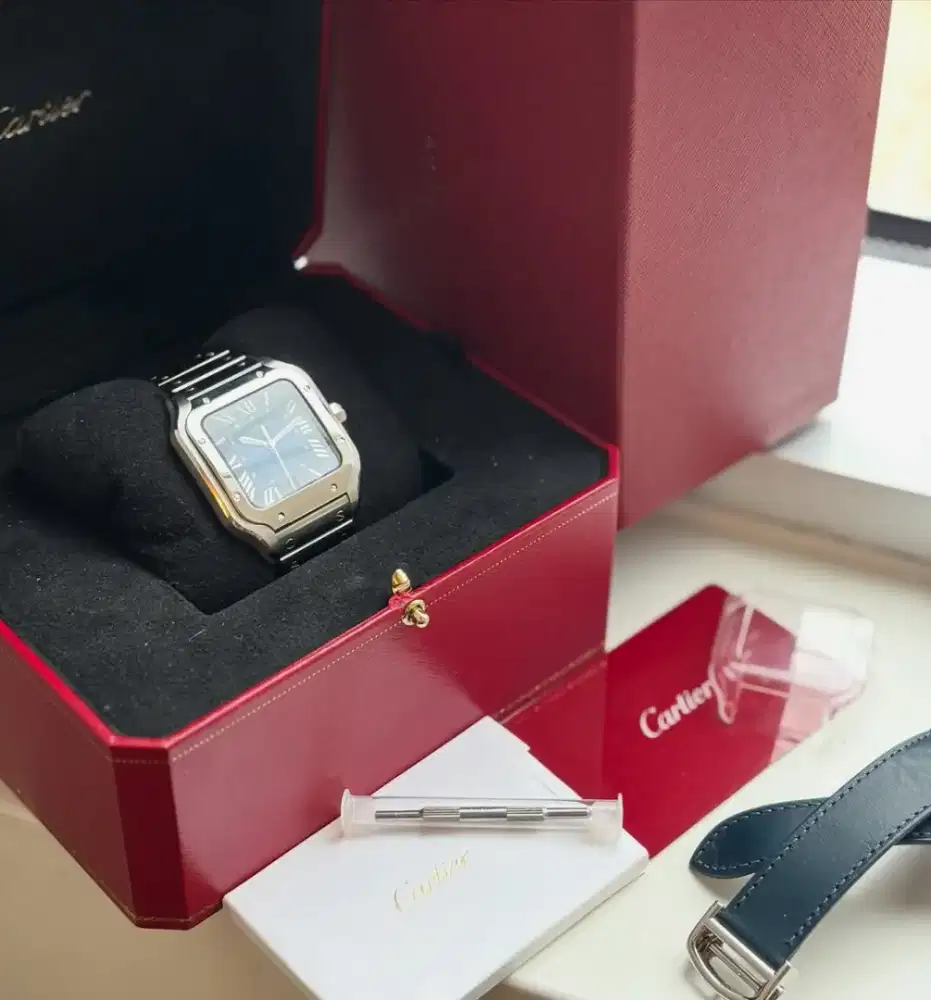 jam branded cartier santos large 40mm