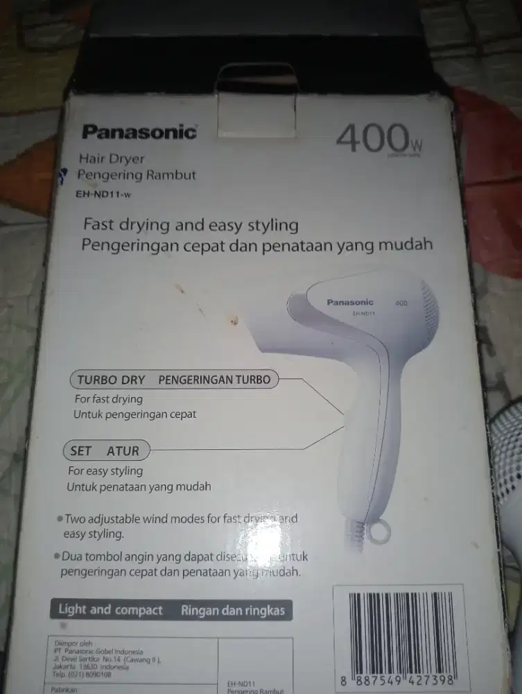 Jual hair dryer panasonic baru