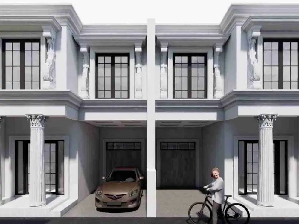 2 lantai 600jt an lokasi dekat Stasiun pondok rajeg nempel depok