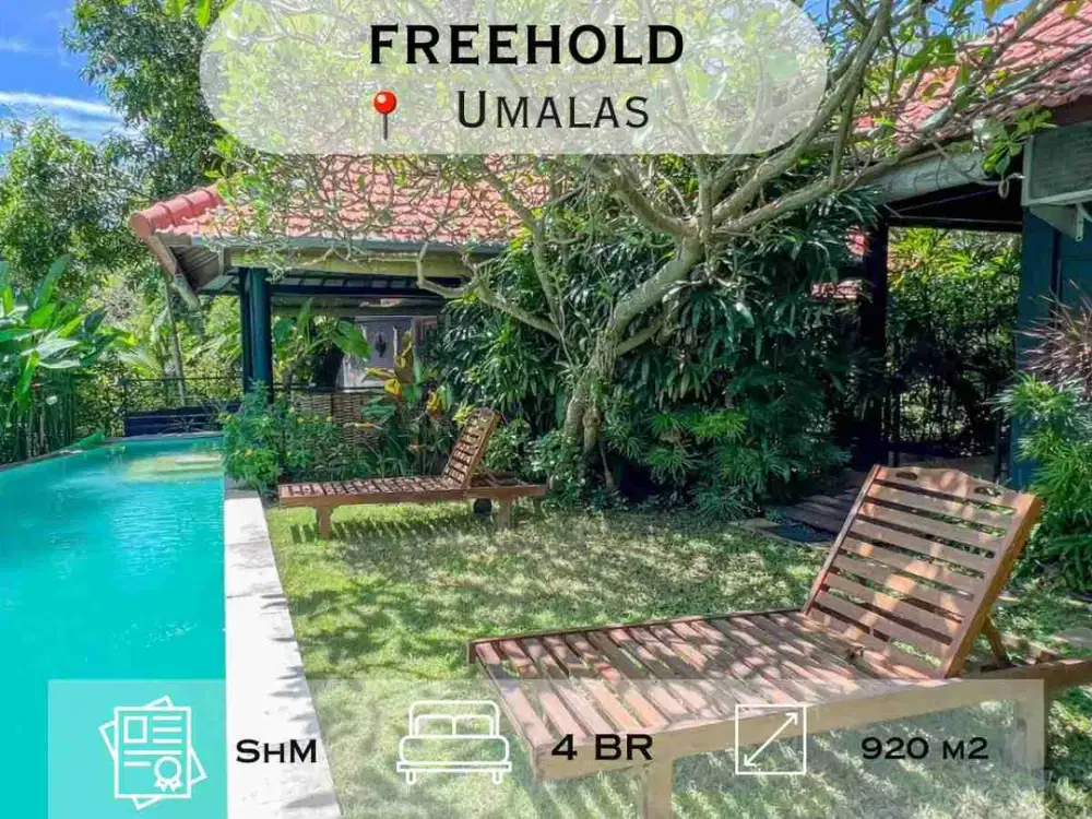 Selling Land Value Only – Bonus 4-Bedrooms Villa In Umalas