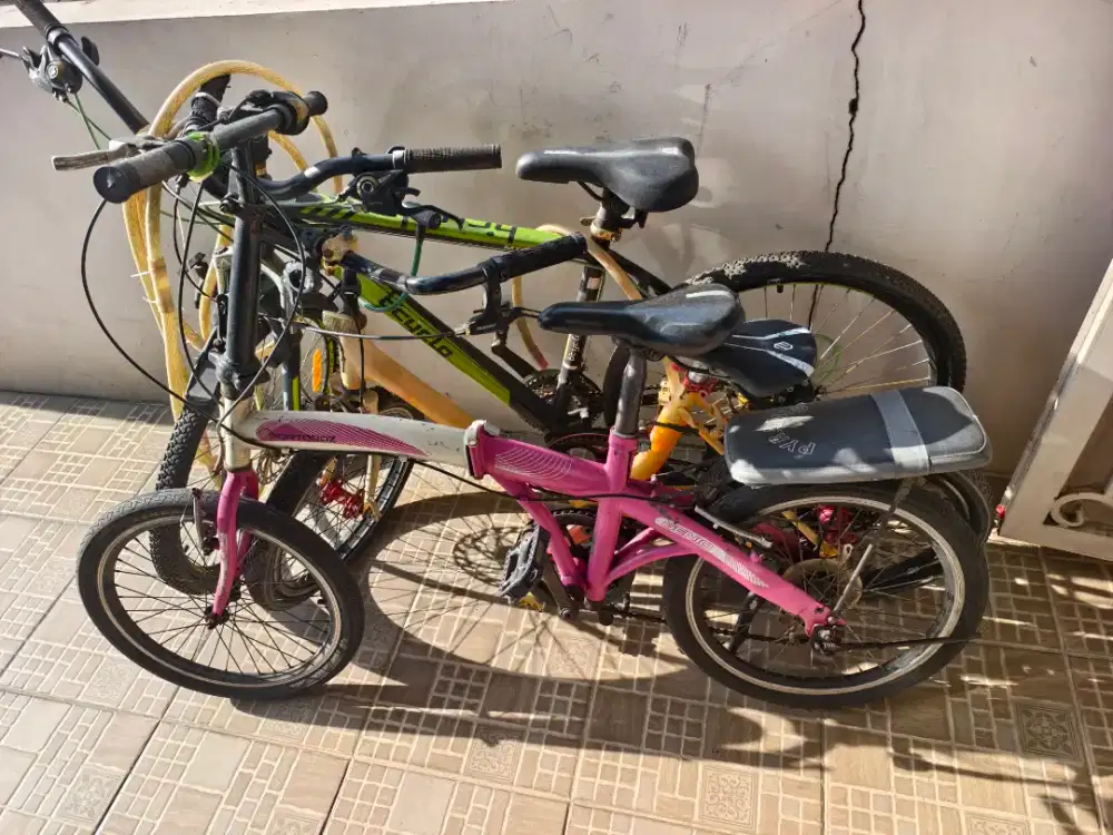 Sepeda minion, lipat dan gunung borong 3 sepeda hanya 1,8jt