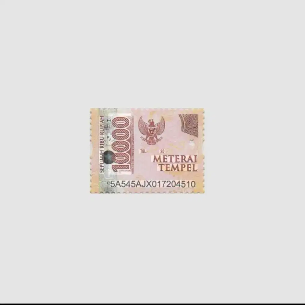 Materai 10 000 di jual murah aja