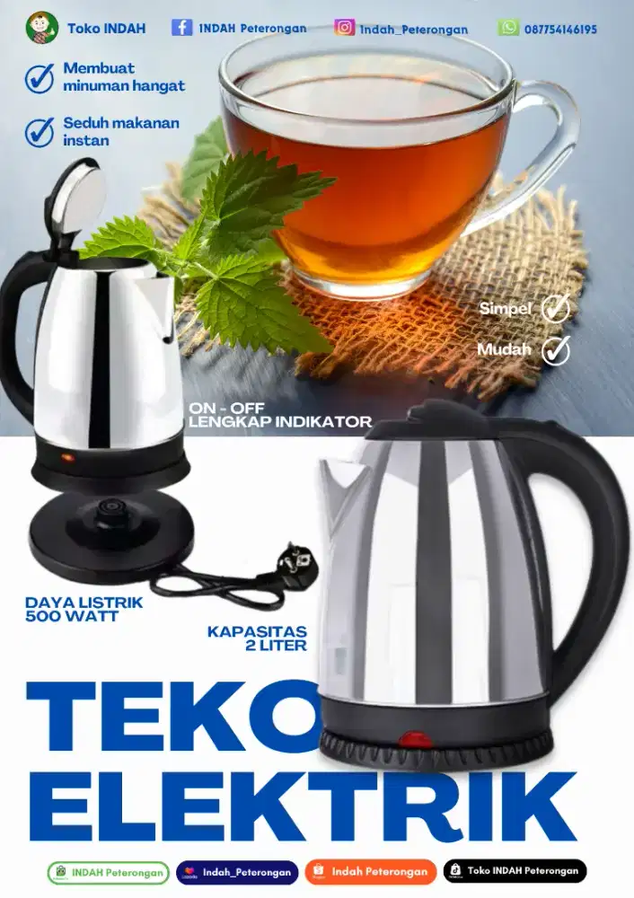 TEKO LISTRIK/KETTLE LISTRIK