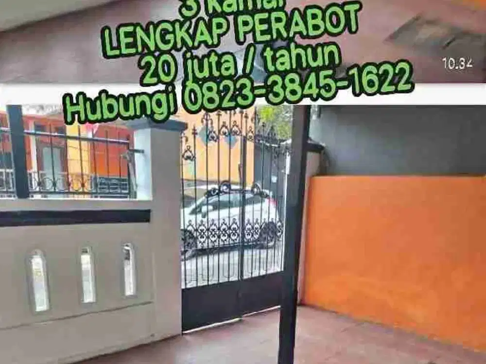 3 Kamar Jetis Malang margobasuki Dau perumahan ada kasur di sewakan