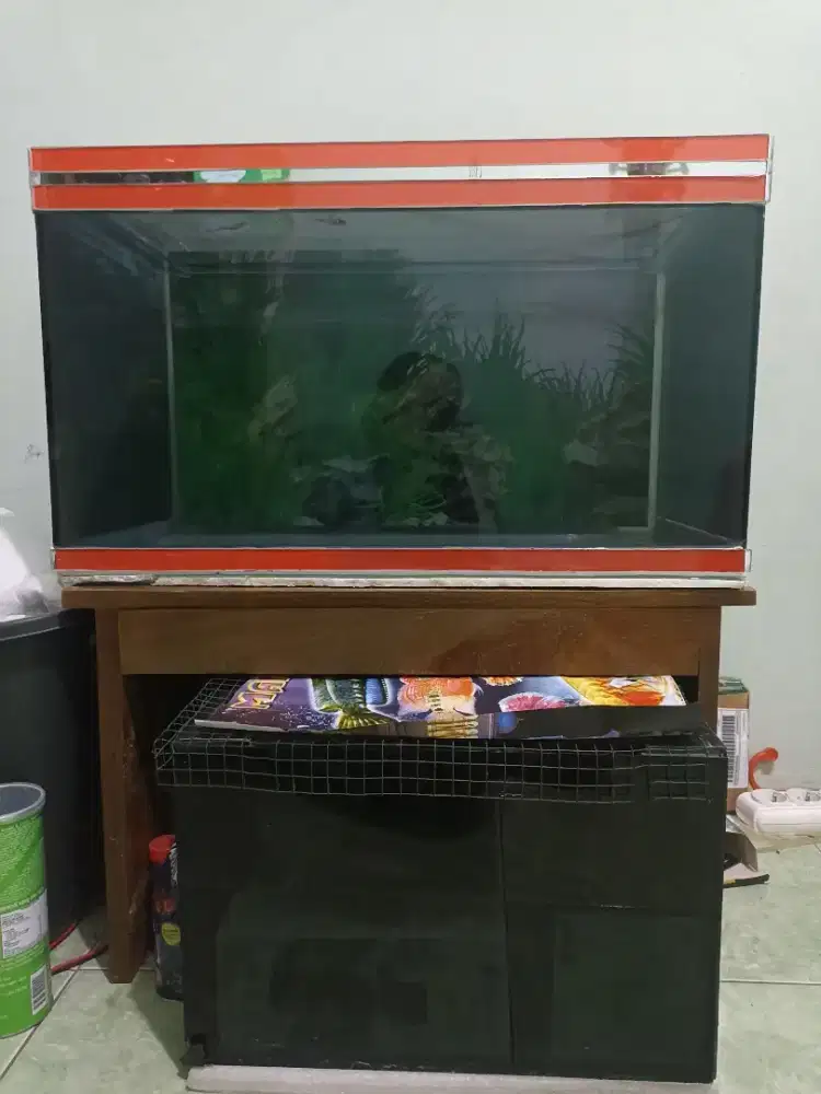 Akuarium +  Aksesoris nya