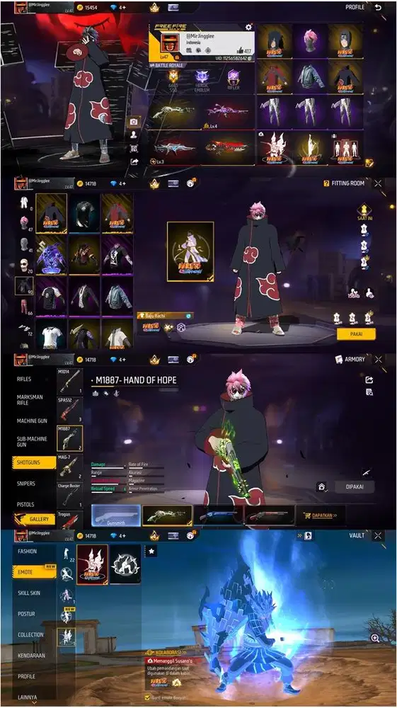 JUAL AKUN FF POLOSAN SG LUMUT