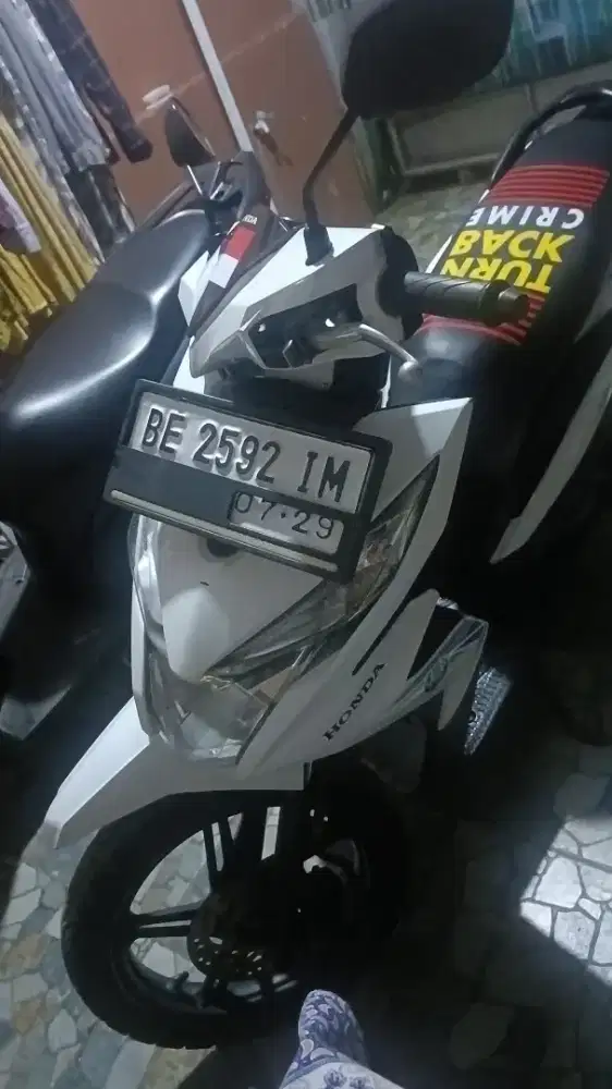 Dijual Honda Beat 2019 lengkap tangan pertama nego ditempat
