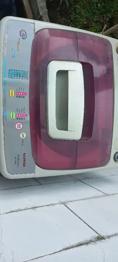 Jual mesin cuci 1 tabung merk sanken type Ambrosia AW - S 803