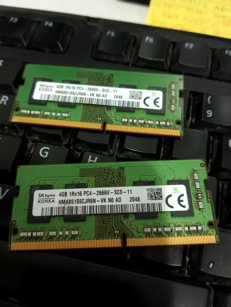 Ram sodimm ddr3 8gb 2x4 2666mhz pc4 laptop acer hp lenovo