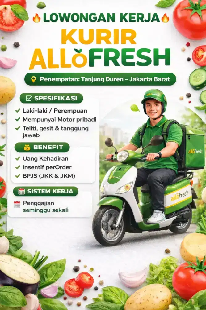 LOWONGAN KURIR ALLOFRESH