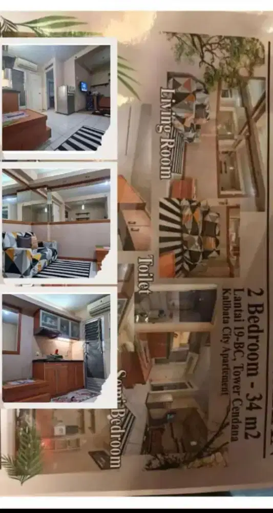 Sewa apartemen kalibata city FURNISHED