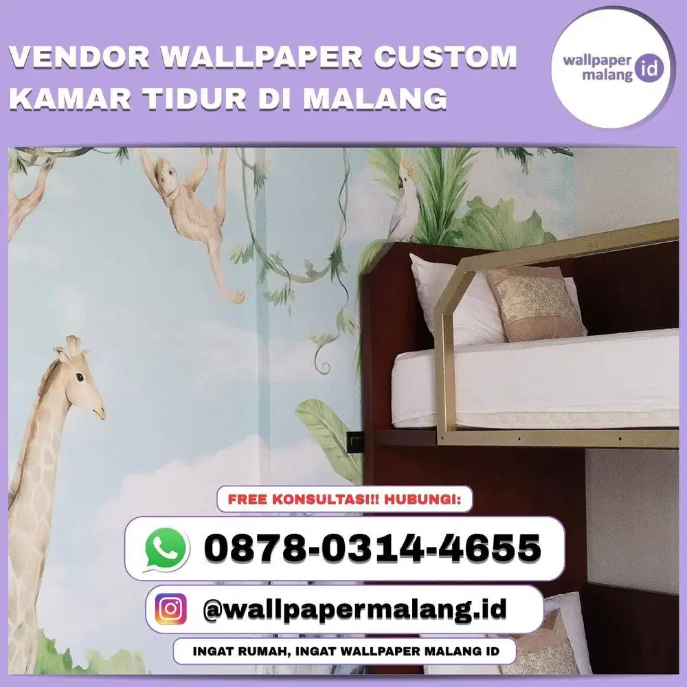 VENDOR WALLPAPER CUSTOM KAMAR TIDUR DI MALANG