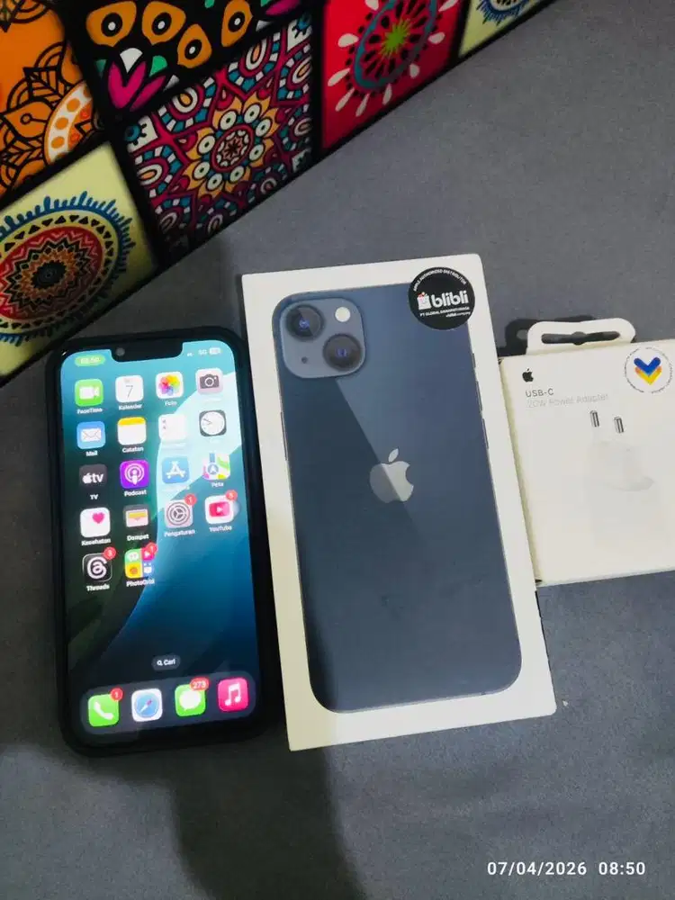 Iphone 13 128GB IBOX - midnight blue Nego tipis