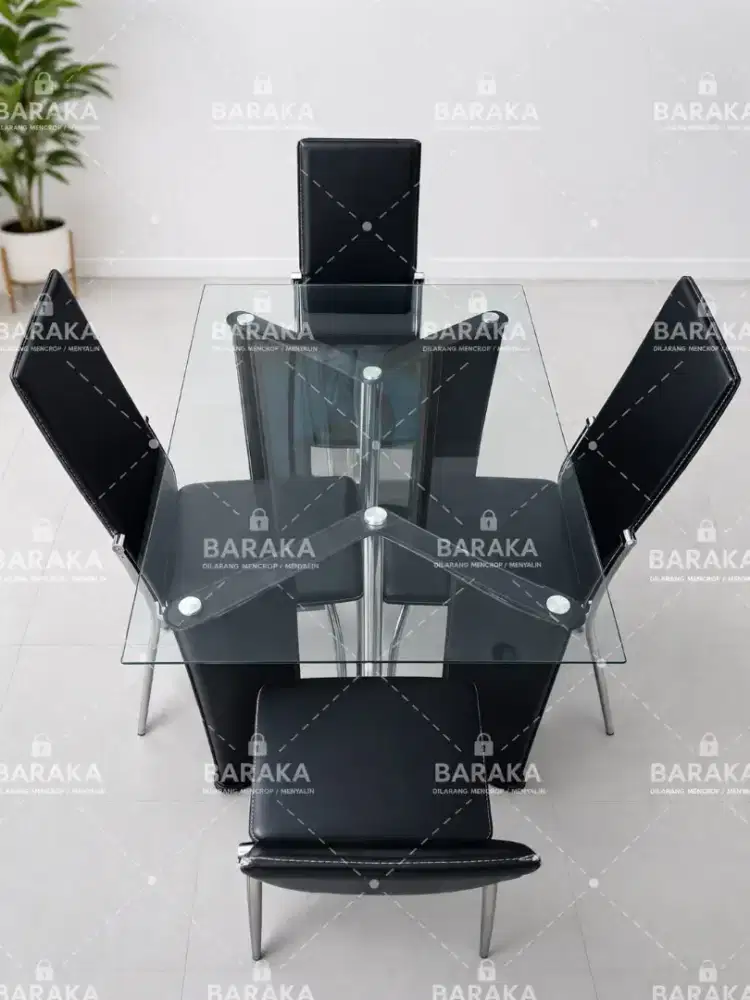 1 set meja makan minimalist