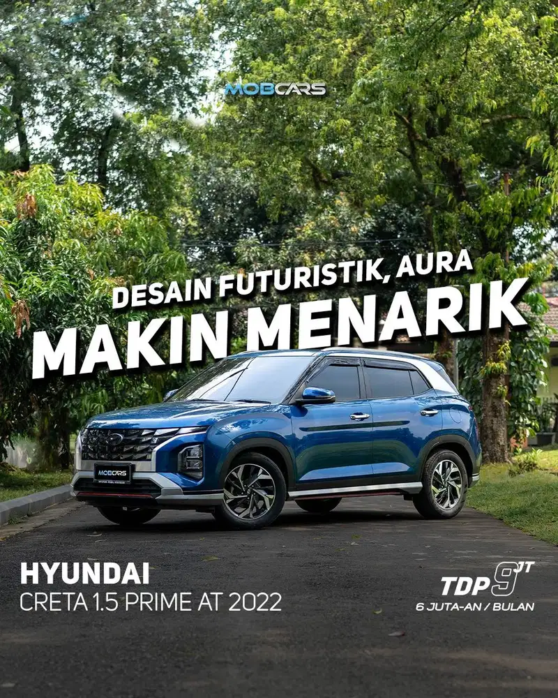 HYUNDAI CRETA PRIME 1.5 AT 2022 BIRU MATIC