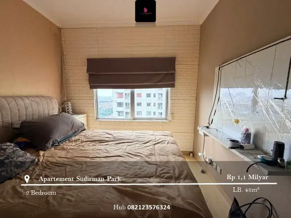 Dijual Apartement Sudirman Park High Floor 2BR Fully Furnished