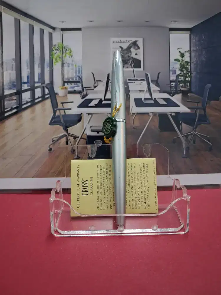 Pulpen Rollerball Cross Brushed Matte Silver Grey, Vintage