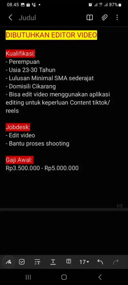 Dibutuhkan Editor Video