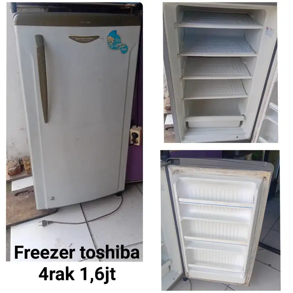 Freezer TOSHIBA bekas bergaransi