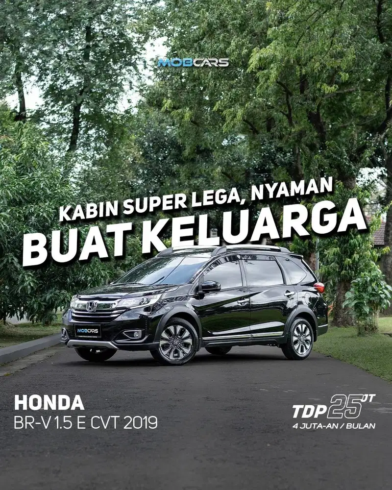 HONDA BR-V 1.5 E CVT 2019 HITAM MATIC