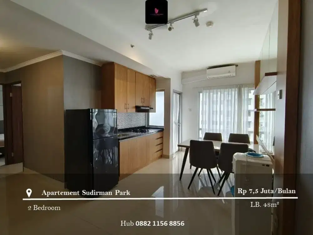 Disewakan Apartement Sudirman Park Mid Floor 2BR FF