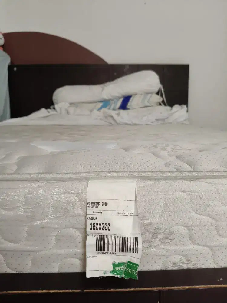 Dipan Kayu dan Kasur Bed uk.Queen