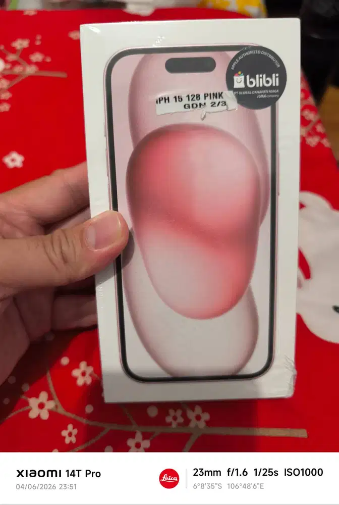 iphone 15 128GB PINK NEW SEGEL GARANSI GDN