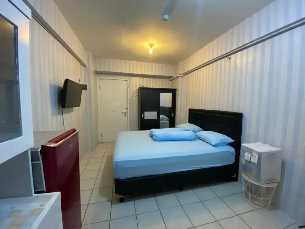 Sewa apartment green pramuka studio furnish view bagus nyaman