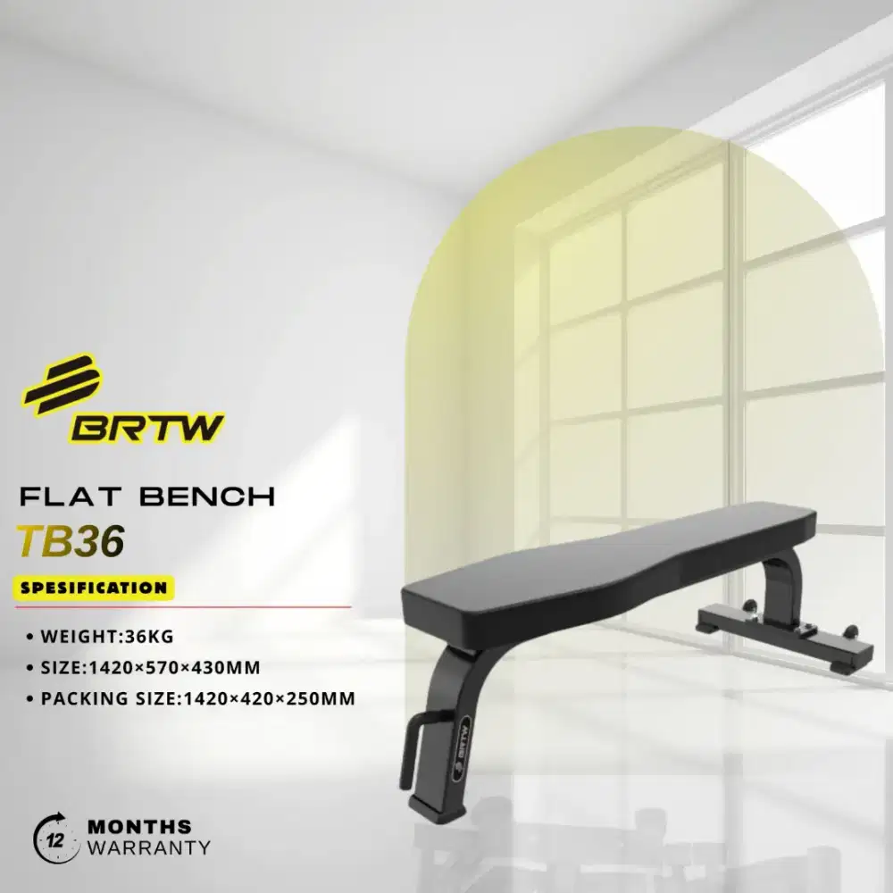 Flat Bench BRTW Tb36 Bangku Fitness Commercial
