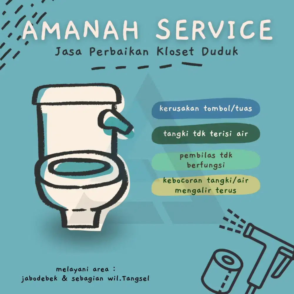 JASA SERVICE CLOSET/TOILET DUDUK