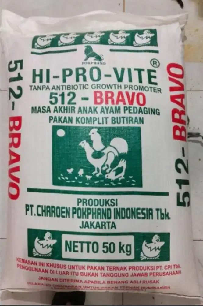 Pakan pur ayam 512 Bravo
