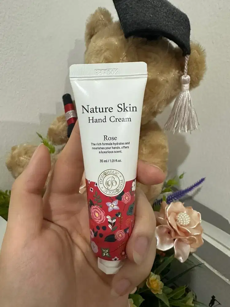 Korea hand cream foodaholic nature skin rose 30ml moisturizer