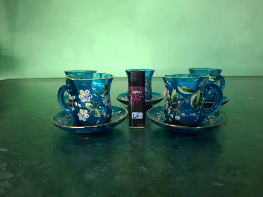 5set gelas dan lepek