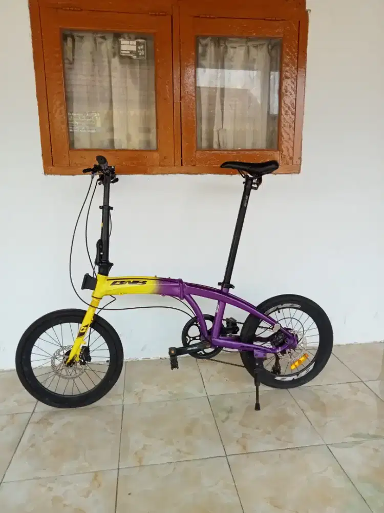 Sepeda lipat BNB ukuran 20 frem Aloy speed Shimano rem hidrolik