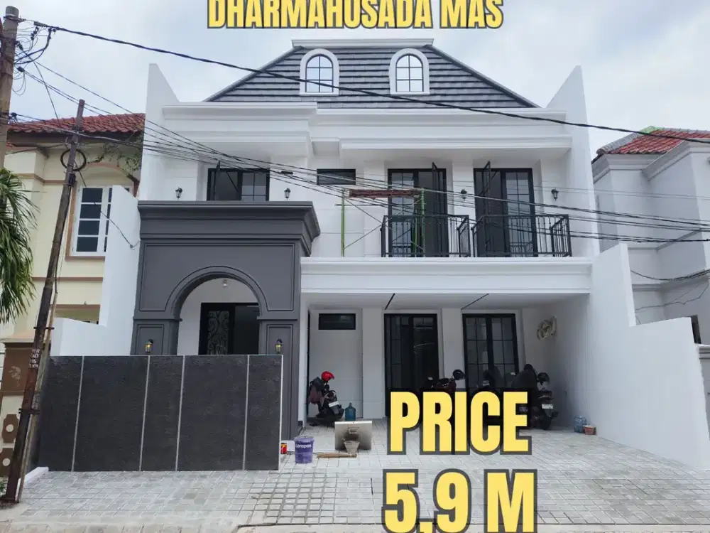 ‼️TURUN HARGA‼️RUMAH BARU MEWAH DHARMAHUSADA MAS AMERICAN CLASSIC. DEKAT KERTAJAYA, SUTOREJO, MANYAR, GALAXY MALL, PAKUWON CITY, ITS, UNAIR, MERR, Dsb