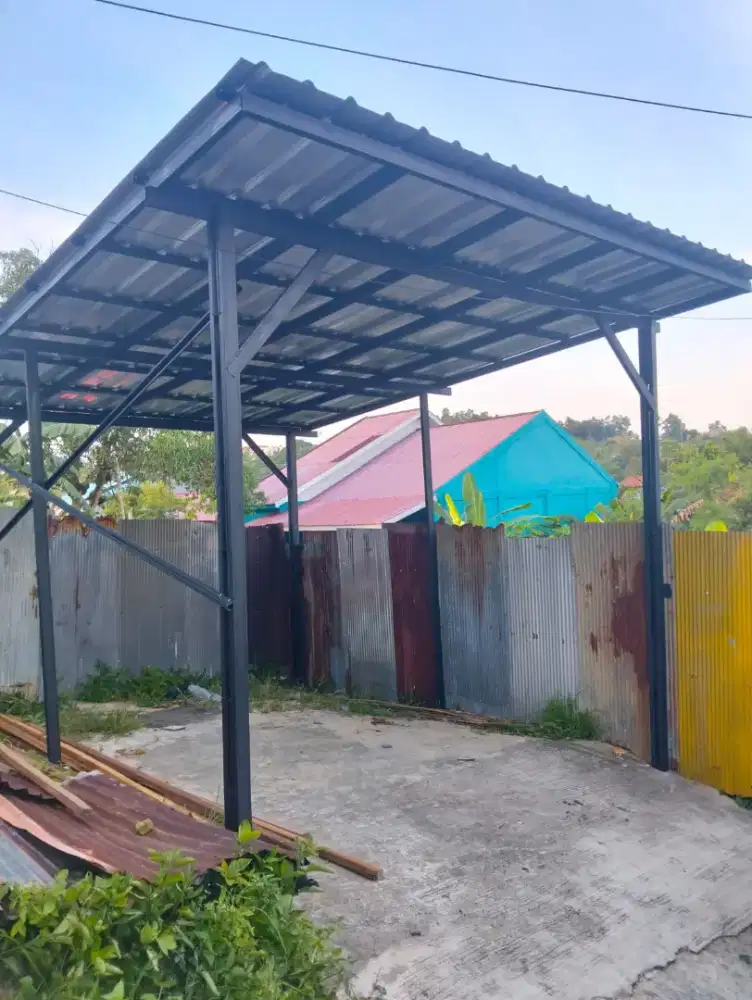 Kanopi cat hitam doff