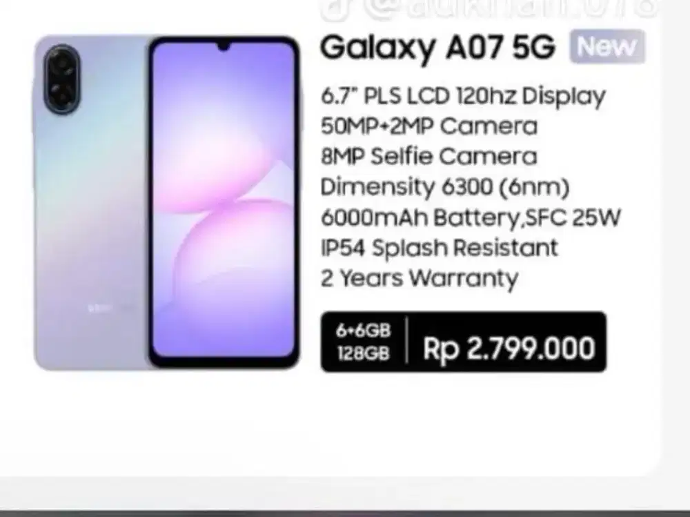 HANDPHONE SAMSUNG A07 5G